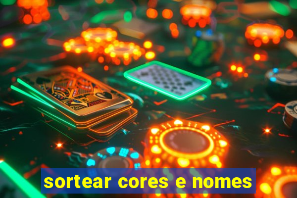 sortear cores e nomes